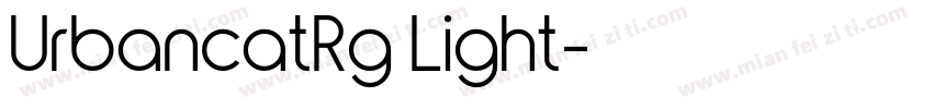 UrbancatRg Light字体转换